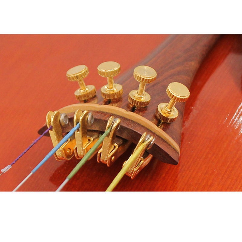 Violin Fine Tuner Type 3 Gold Alloy Material - Groove Design Violin String Adjuster for Violin Beginners Amateurs Band Players - Image 4