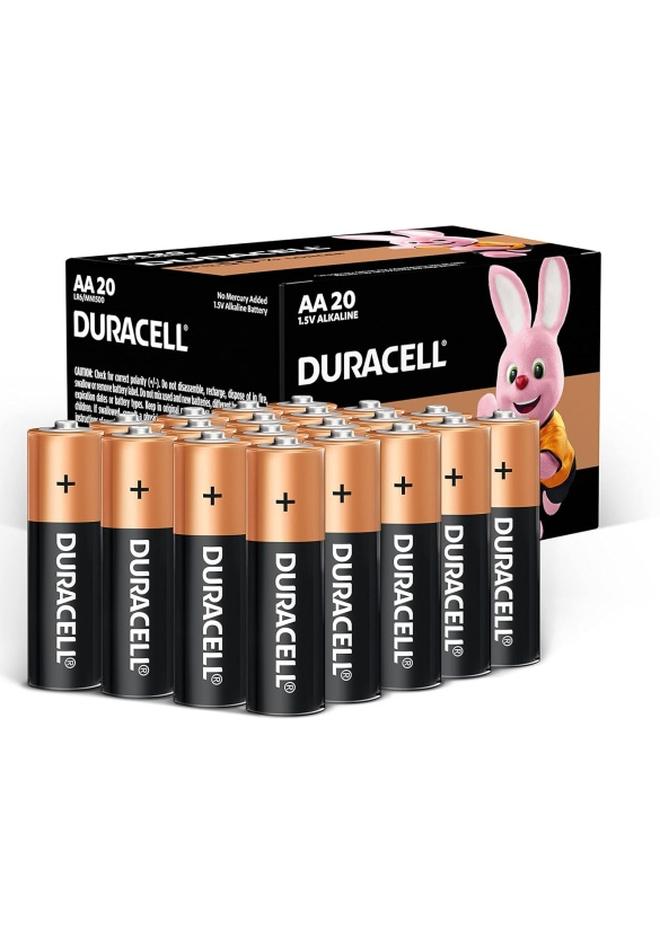 Duracell بطاريات قلوية AA 1.5 فولت، LR06 / MN1500، علبة من 20 - Image 1