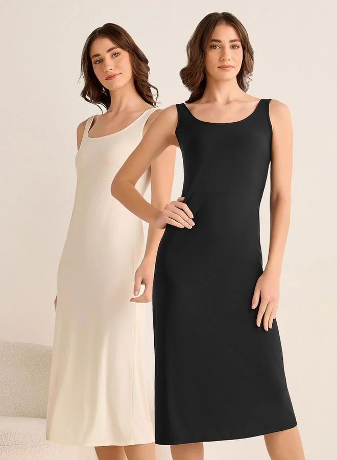 سبلاش فيڤ Set of 2   Slip Dress Sleeveless