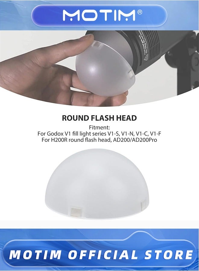 Motim Flash Diffuser Dome for Camera Flasher, Magnetic Light Diffuser Attachment for Godox AK R11 - Image 2