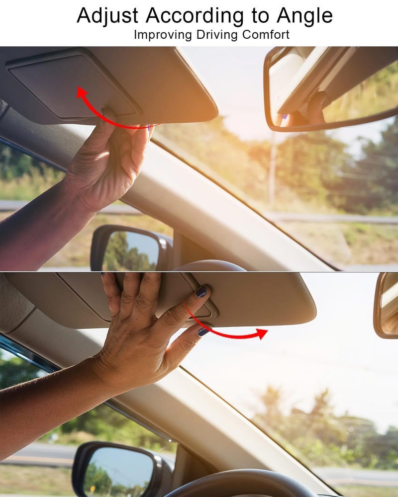 ULZOZN Left Driver Side Sun Visor Fit for Nissan Maxima 2016-2022 Replace 96401-9DE0A, Front Left Sun Protection Shade with Light, Gray - Image 2