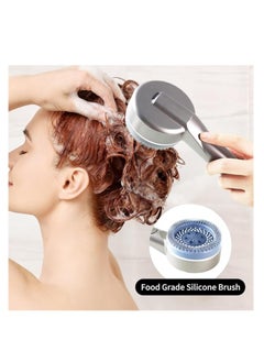 OUYoo OUYoo Filtered Shower Head with Handheld, High Pressure Shower Heads with Scalp Massager Shampoo Brush for Skin & Hair Care, Filtered Shower Head with Handheld Sprayer Soften Hard Water High Pressure Handheld Shower Head  4 Modes Water Saving Filter, Pause Switch, Luxury Silver Showerhead for Healthier Bathing Experience.（Silver）  - Image 4