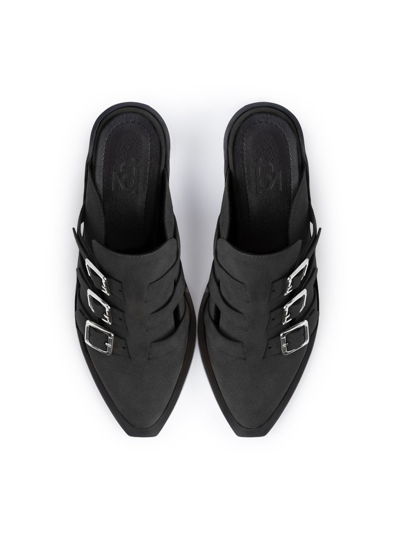 TGS Triple Buckle Heel Mules  - Image 3