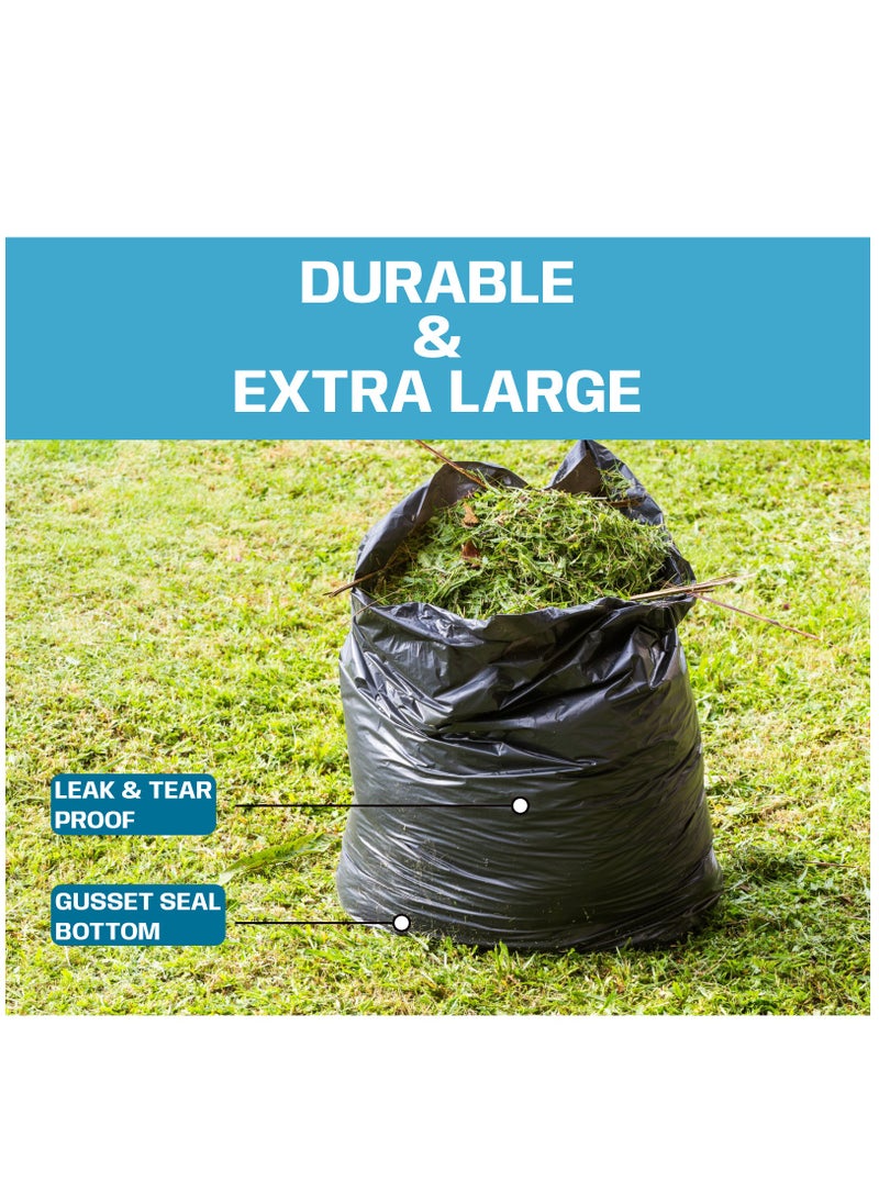 Hi Care {Pack of 100 Bags} Hi-Care Garbage Bag Black 80x110cm 30 Micron Heavy Duty Oxo Biodegradable Plastic Bag Large Trash Bags Dustbin Bags Waste Bag Office Bag Strong And Durable Bin Bag Garbage Bag Large  - Image 5