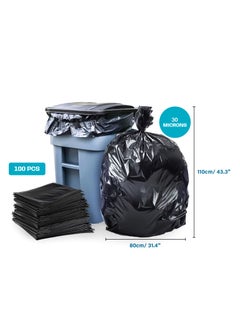 {Pack of 100 Bags} Hi-Care Garbage Bag Black 80x110cm 30 Micron Heavy Duty Oxo Biodegradable Plastic Bag Large Trash Bags Dustbin Bags Waste Bag Office Bag Strong And Durable Bin Bag Garbage Bag Large - pzsku/ZA0F2D54A5A70112CE1FDZ/45/_/1695728377/1b3c3d3e-a169-4a5f-8be8-c42918b1b4fd