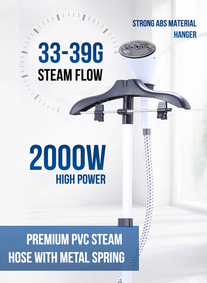 SONASHI Garment Steamer – Mechanical Control with 11 Fabric Levels | 1.7L Water Tank, 33–39g/min Steam Flow | Auto Power Off & Overheat Protection | Extendable Aluminium Pole, ABS Hanger | 1.7 L 2000 W SGS-329 Pink - Image 3