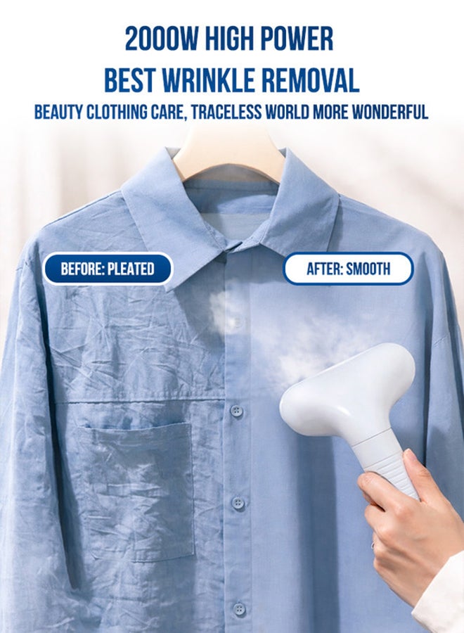 SONASHI Garment Steamer – Mechanical Control with 11 Fabric Levels | 1.7L Water Tank, 33–39g/min Steam Flow | Auto Power Off & Overheat Protection | Extendable Aluminium Pole, ABS Hanger | 1.7 L 2000 W SGS-329 Pink - Image 5