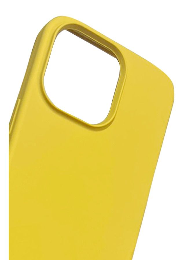 ACLIX Silicone Case 6.7 inch Full-Body Case Soft Liquid Gel Rubber Cover Shockproof Bumper Anti-Scratch Anti-Fingerprint Anti-Drop Slim for iPhone 14 Pro Max Yellow - Image 2