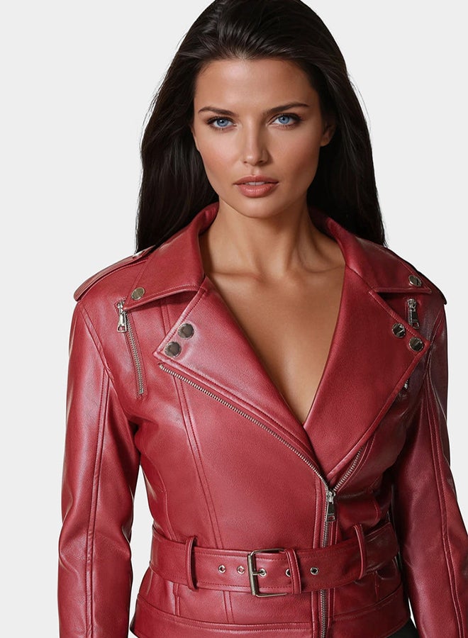 bebe Metallic Vegan Moto Jacket  - Image 2