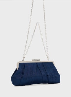 Ella Limited Edition Pleated Satin Clutch Bag  - Image 3
