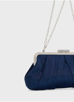 Ella Limited Edition Pleated Satin Clutch Bag  - Image 4