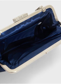 Ella Limited Edition Pleated Satin Clutch Bag  - Image 5