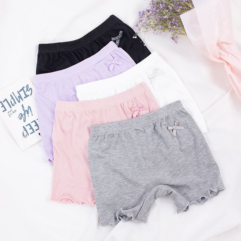 Girls' Safety Pants Summer Thin Safety Pants Little Girl'S Crotch-Litching Panties Off-The-Line Children'S Bottoming Three-Point Shorts - Image 5