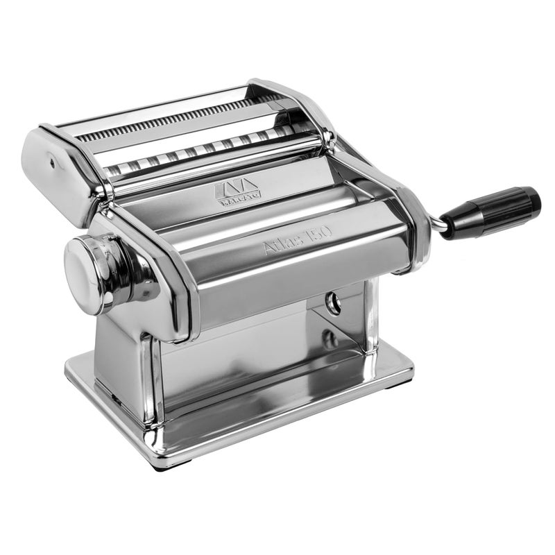 MARCATO MARCATO Made in Italy Atlas 150 Classic Manual Pasta Maker Machine, Chrome Steel. Makes Lasagna, Fettuccine & Tagliolini .  - Image 1