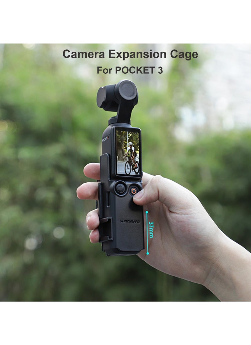Generic - Camera Extension Adapter for DJI Osmo Pocket 3 Handle Frame Accessories Hand Band Protective Case Lanyard Expansion Frame Extension Handle Cover for Osmo Pocket 3 - Image 1