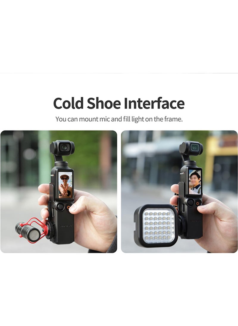 Generic - Camera Extension Adapter for DJI Osmo Pocket 3 Handle Frame Accessories Hand Band Protective Case Lanyard Expansion Frame Extension Handle Cover for Osmo Pocket 3 - Image 1