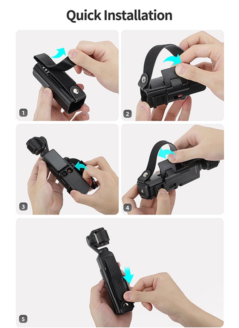 Generic - Camera Extension Adapter for DJI Osmo Pocket 3 Handle Frame Accessories Hand Band Protective Case Lanyard Expansion Frame Extension Handle Cover for Osmo Pocket 3 - Image 1