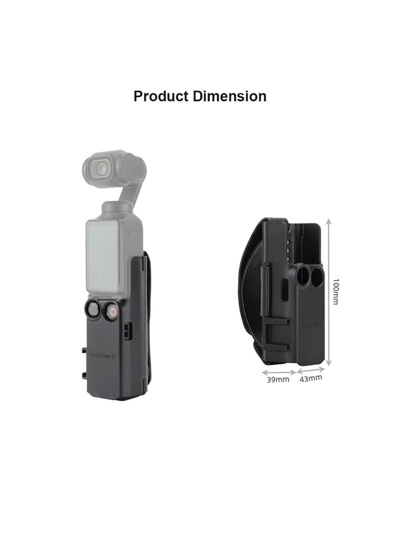 Generic - Camera Extension Adapter for DJI Osmo Pocket 3 Handle Frame Accessories Hand Band Protective Case Lanyard Expansion Frame Extension Handle Cover for Osmo Pocket 3 - Image 1