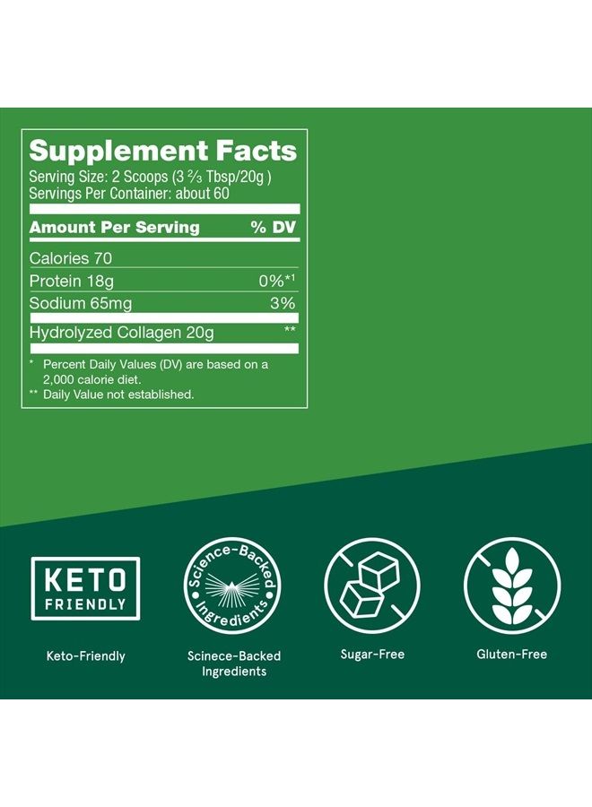 Bulletproof Unflavored Collagen Peptides Powder, 42.3 Ounces, Keto and Paleo-Friendly with 20g of Protein - Image 3