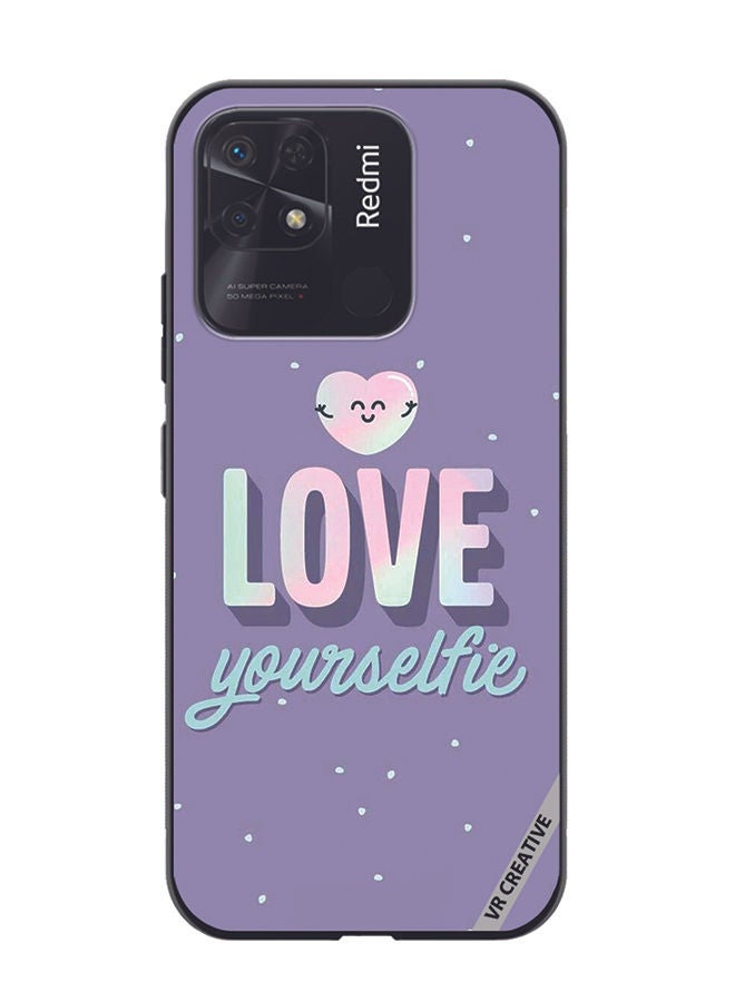 VR CREATIVE Protective Case Cover For Xiaomi Redmi 10C Love Your selfie Design Multicolour - Image 1