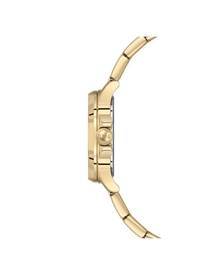 يو اس بولو اسن Stile 30mm Women's Watch with Silver Dial & Stainless Steel Bracelet