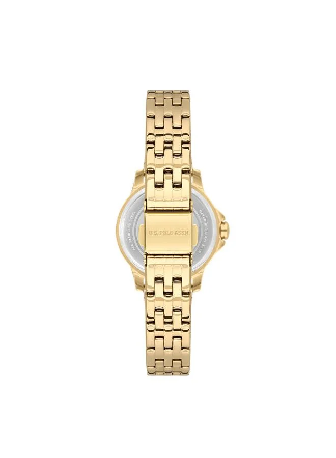 U.S. Polo Assn. Stile 30mm Women's Watch with Silver Dial & Stainless Steel Bracelet