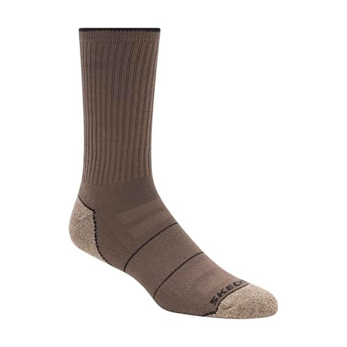 SKECHERS جوارب سكيرشرز للرجال 6 عبوات للعمل، رملي، 10-13 - Image 3