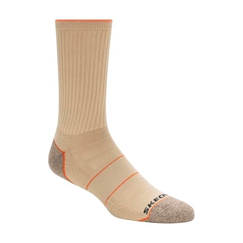 SKECHERS جوارب سكيرشرز للرجال 6 عبوات للعمل، رملي، 10-13 - Image 2