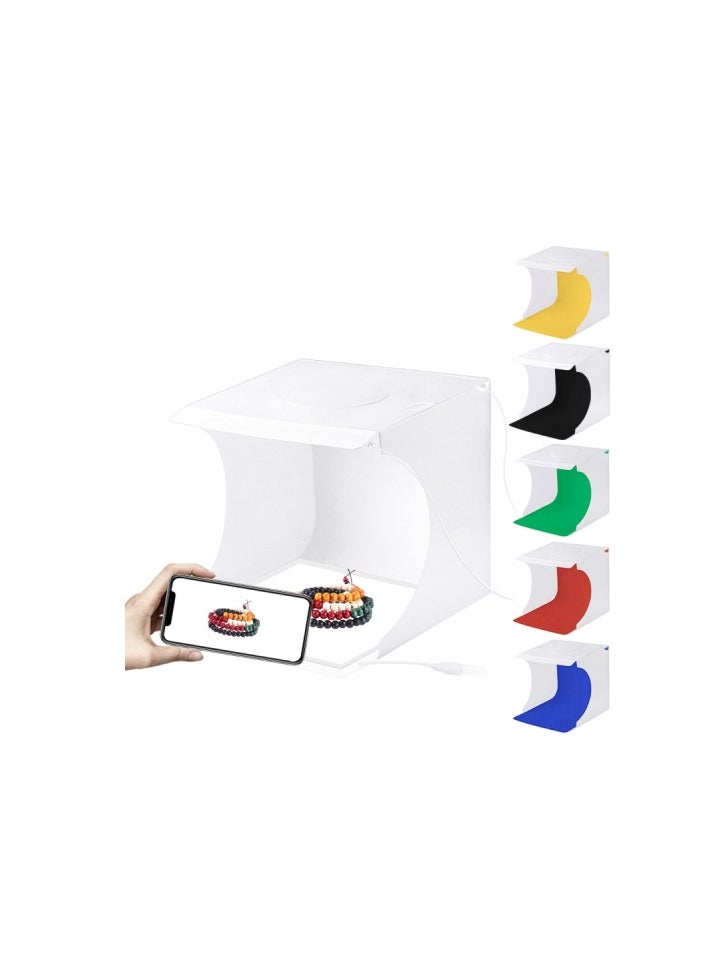 PULUZ PULUZ Mini LED Photography Shadowless Light Lamp Panel Pad + Studio Shooting Tent Box, Acrylic Material, 20cm x 20cm Effective Area  - Image 1