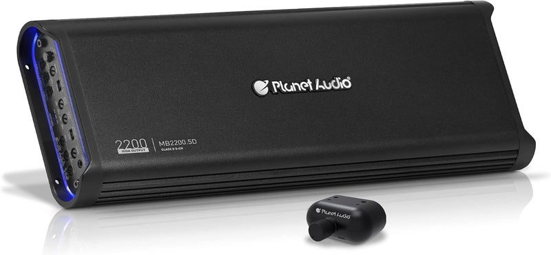 Planet Audio MB2200.5D 2200 Watts Max 2 Ohm Stable 5 Channel Digital Car Amplifier - Image 1