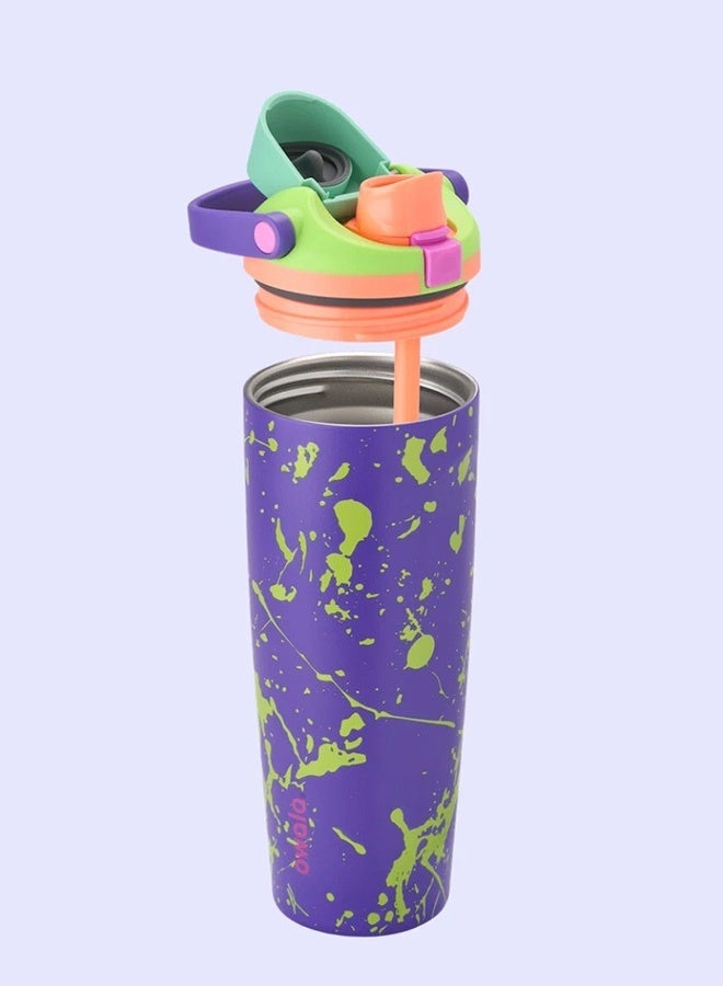 Owala 30oz FreeSip Sway Insulated Stainless Steel Water Bottle with Two-Way Spout, Built-In Straw and Bucket Handle, Made for Travel, School, and Sports,  BPA Free, Leak Proof - Image 4