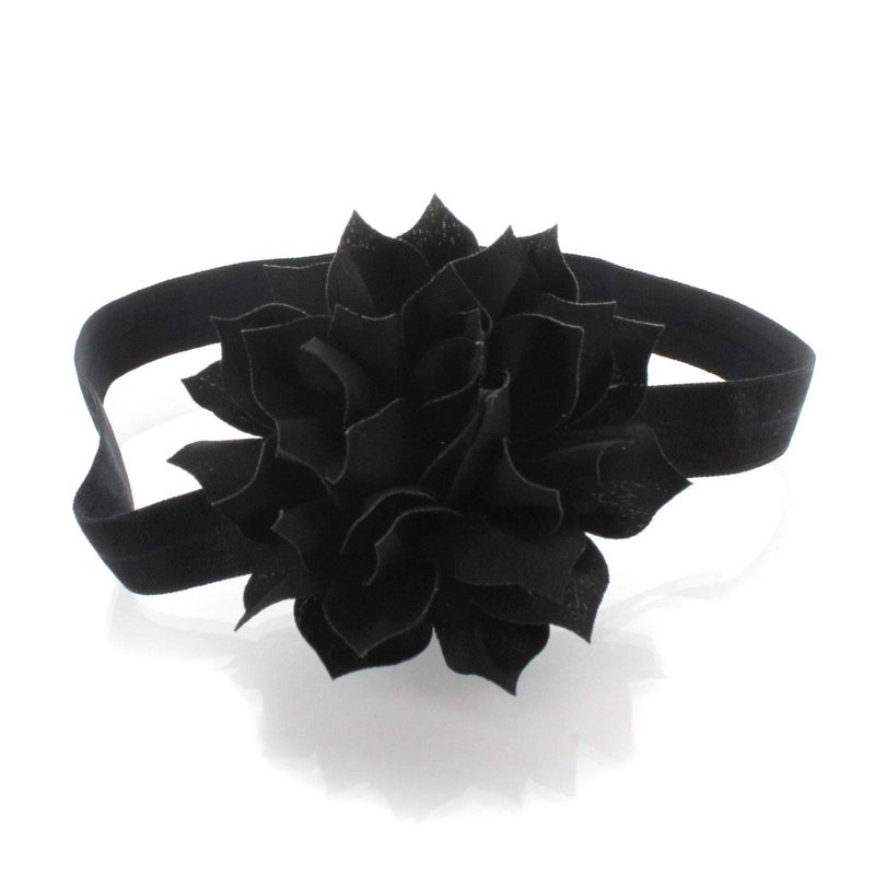 My Lello Baby Petal Flower Headbands Mixed Colors 2-Pack (Black/Gray) - Image 5