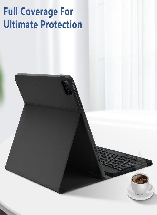 TQQ iPad Pro 12.9 inch 2022 Case with Keyboard, Keyboard case (for 12.9-inch iPad Pro - 6th Generation, 5th/4th/3rd Generation) - Wireless Detachable - with Pencil Holder for 2022 iPad Pro 12.9, Black - Image 5