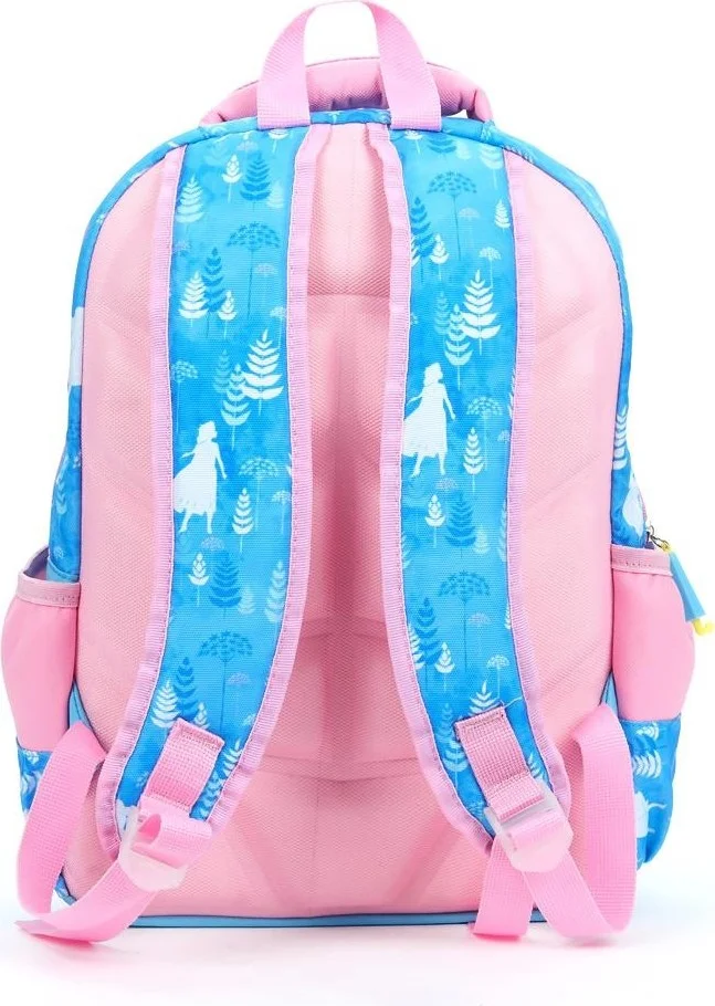 Masho Trend Blue Love Elsa Anna School Bag + Lunch Box + Pencil Case + Frozen Backpack Sling Bag