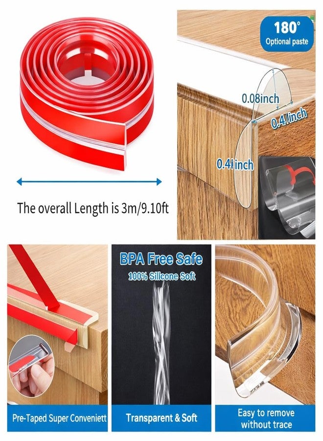 Kizlo 3 Meter Edge Protector, Baby Proofing Edge Protector Strip for Baby, Child Proof Table Edge Protectors Guards Safety Bumper Cover for Furniture Desk Crib Gate Bed Wall Soft Silicone - Image 3
