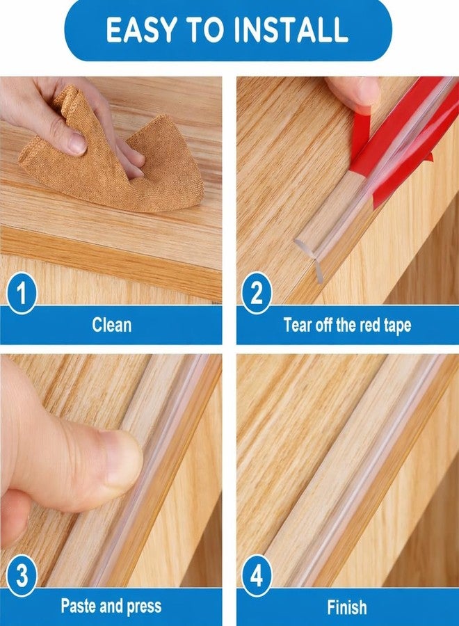 Kizlo 3 Meter Edge Protector, Baby Proofing Edge Protector Strip for Baby, Child Proof Table Edge Protectors Guards Safety Bumper Cover for Furniture Desk Crib Gate Bed Wall Soft Silicone - Image 4