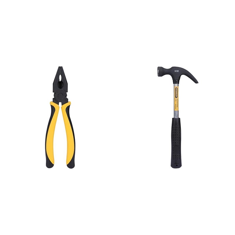 Stanley STANLEY 70482 8 Sturdy Steel Combination Plier with AntiRust properties for gripping holding an  - Image 1