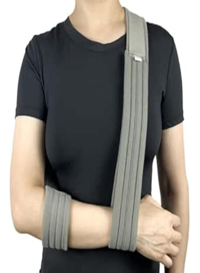 Adjustable Arm Support Belt, Lightweight Arm Support Belt for Preventing Arm Movement, Broken Elbow, Torn Collarbone, Dislocation Cuff or AC Disconnect for Men and Women Left and Right 1 Piece (M)