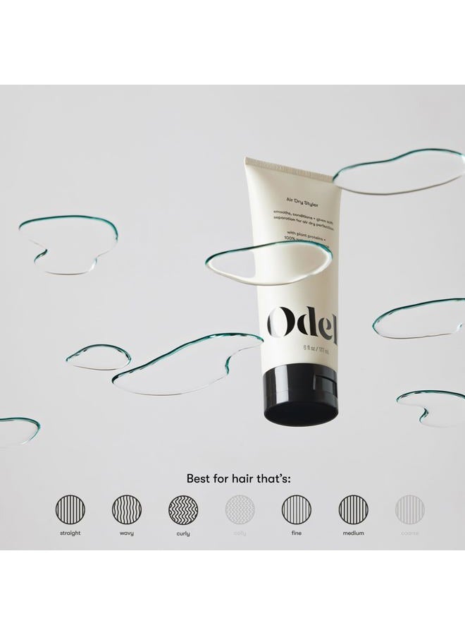 Odele Air Dry Styler, No-Heat Styling Gel to Smooth Frizz, Define and Condition Strands, for Straight, Wavy, and Curly Hair Types, 6 oz - Image 3
