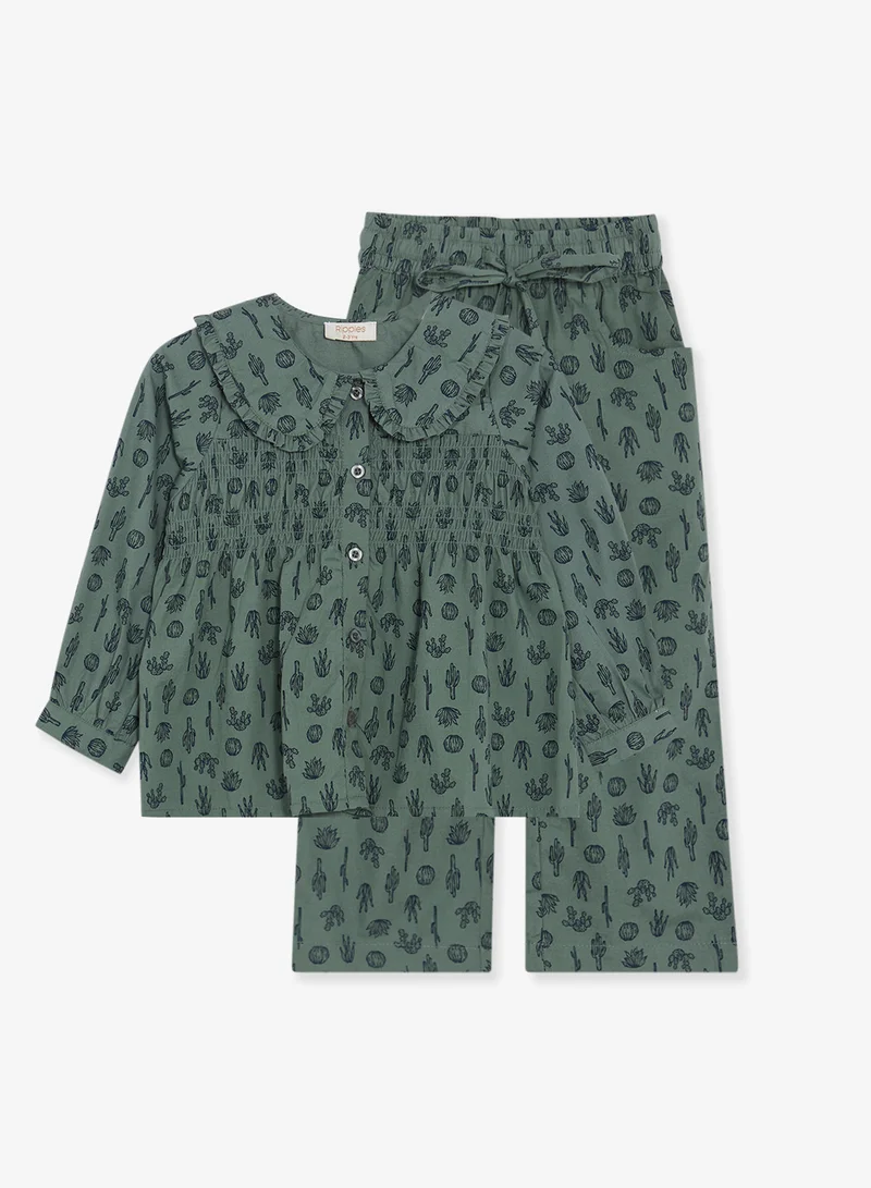 Ripples Girls 2Pcs Sets With All Over Print