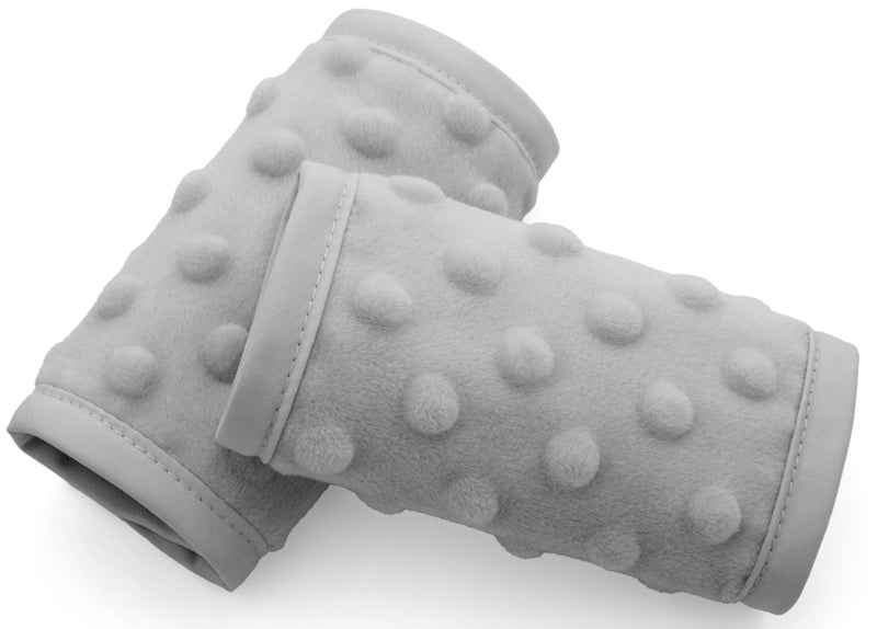 Pro Goleem Car Seat Strap Covers for Babies Unisex Soft Car Seat Strap Shoulder Pads for All Car Seats Stroller Pushcar Small Size Designed for Newborn Gray - Image 2