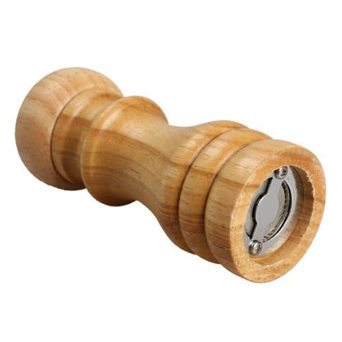 HMV MALL Wooden Salt and Pepper Crusher Adjustable Ceramic Salt Crusher Pepper Crusher Salt and Pepper Shakers Pepper Mill Salt Small 6 Inch - Image 2