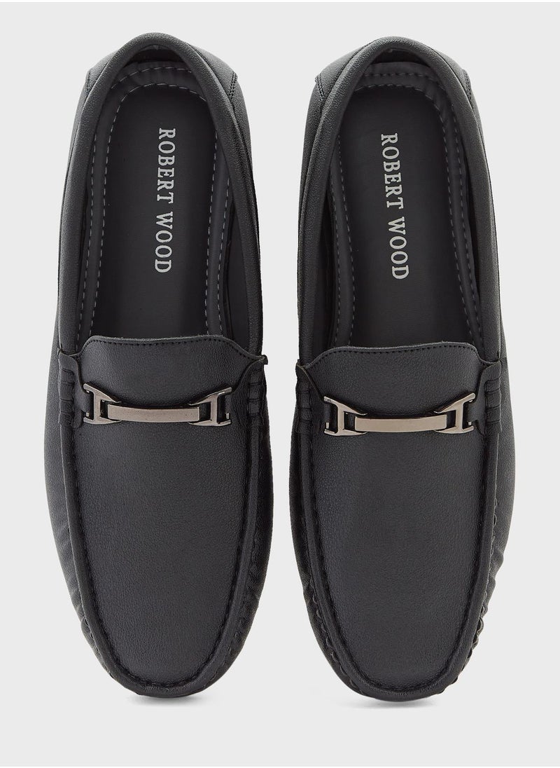 Robert Wood - Trim Detail Casual Loafers - Image 1