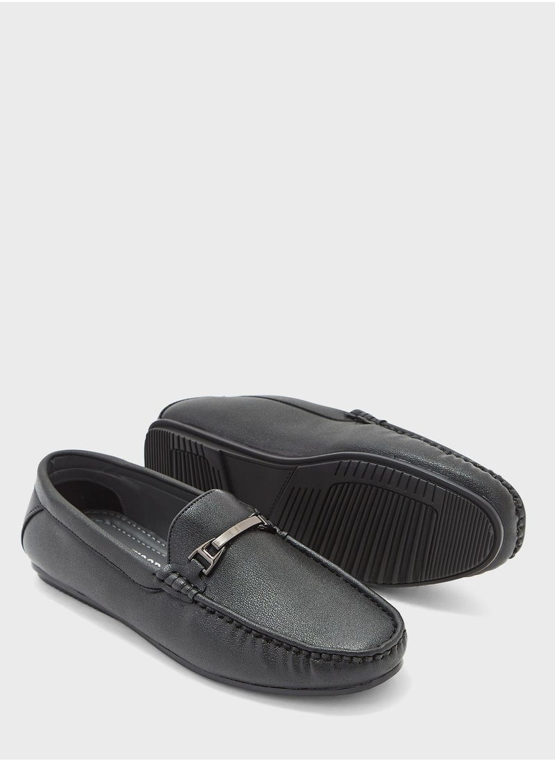 Robert Wood - Trim Detail Casual Loafers - Image 1