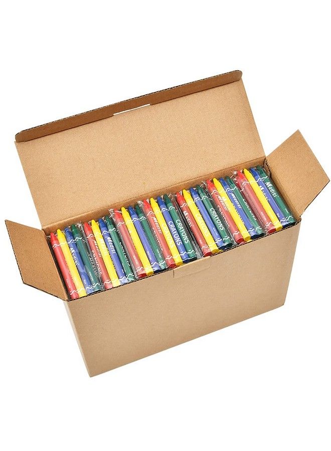 Madisi Crayons Bulk Pack Regular Size 4 Colors 150 Packs 600 Count - Image 2