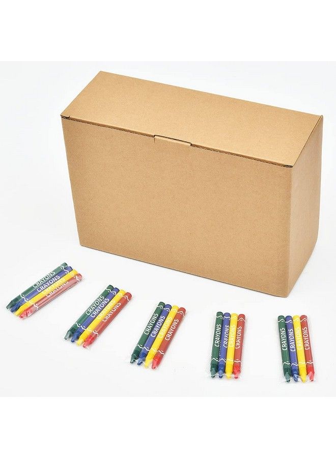 Madisi Crayons Bulk Pack Regular Size 4 Colors 150 Packs 600 Count - Image 3