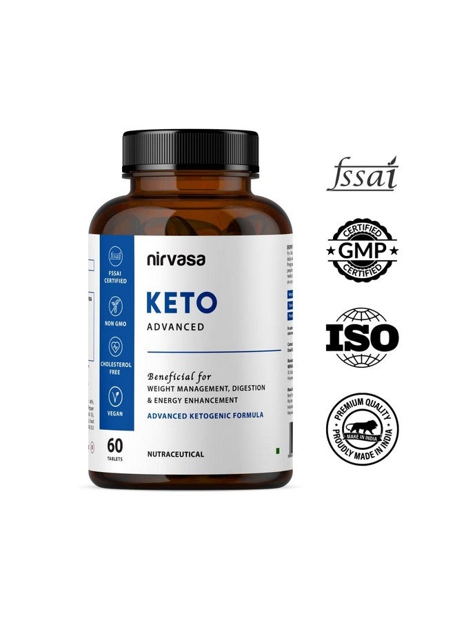 Nirvasa KETO Advanced Tablets for Men & Women with Garcinia Cambogia & Green Coffee Extract | Gluten-Free KETO Tablets for Weight Management, Elevating Energy | 60 Tablets x 1 - Image 4