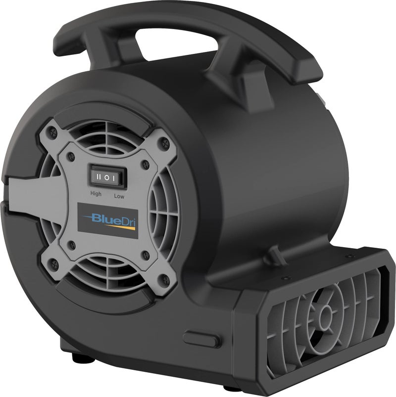 Lasko BlueDri Portable 18 HP Mini MultiPurpose Air Mover Blower Utility Fan for Home Carpet and Floor Drying Black BDVP15BK Medium