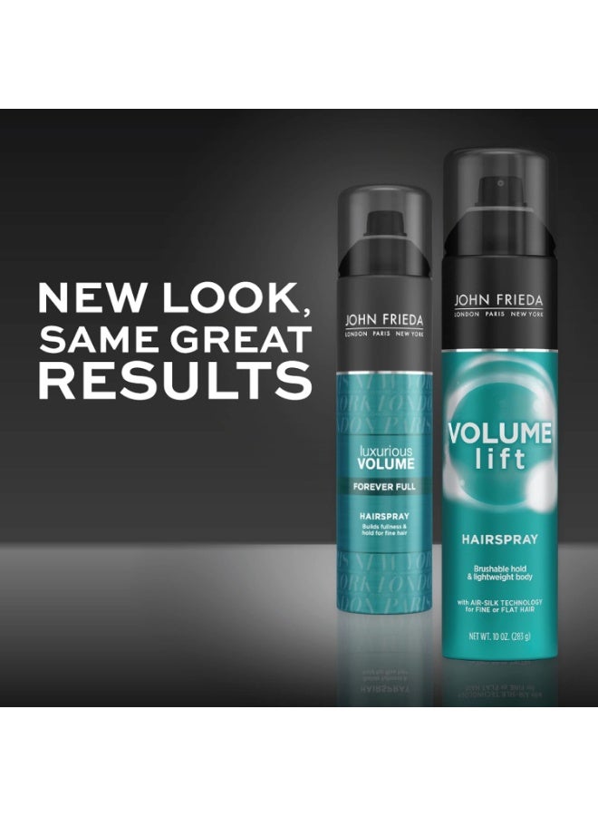 John Frieda John Frieda Volume Lift Hairspray, Volumizing Hairspray with Air-Silk Technology for Fine or Flat Hair, Adds Body, Long-Lasting Hold, and Fullness for Fine, Thin Hair, 10 Oz, Pack of 2  - Image 3