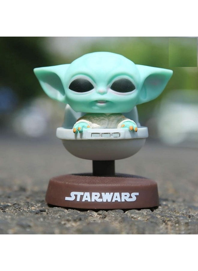 Trunkin - Trunkin Star Wars Baby Yoda Mandalorian Bobblehead Model 2 Car Dashboard Bobblehead - Image 1